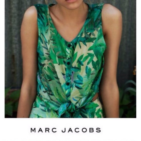 ISO Marc Jacobs leaf print top - Picture 1 of 2